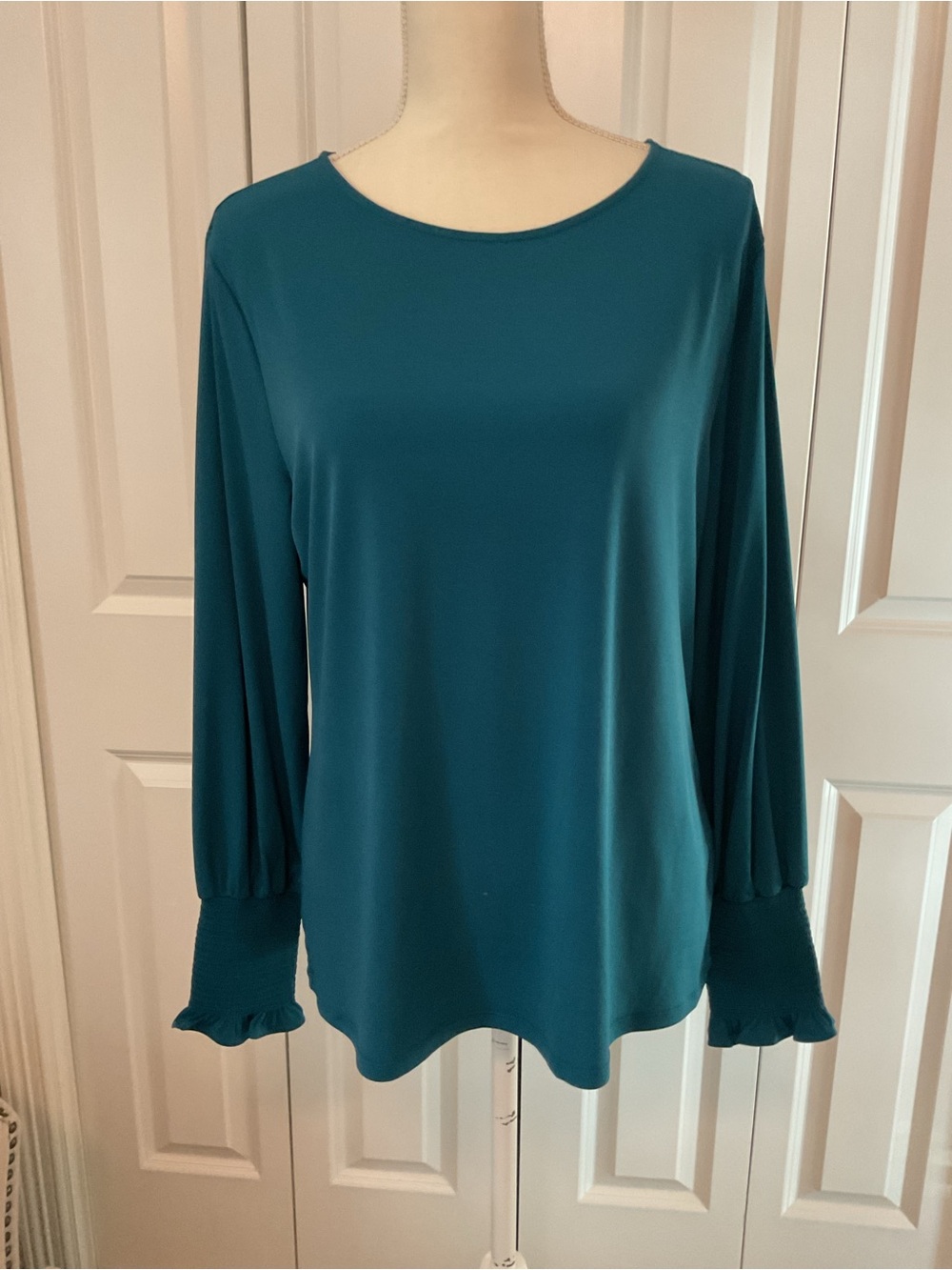 Preston & York Fearless Flair Long Sleeve Top NWT Size Large